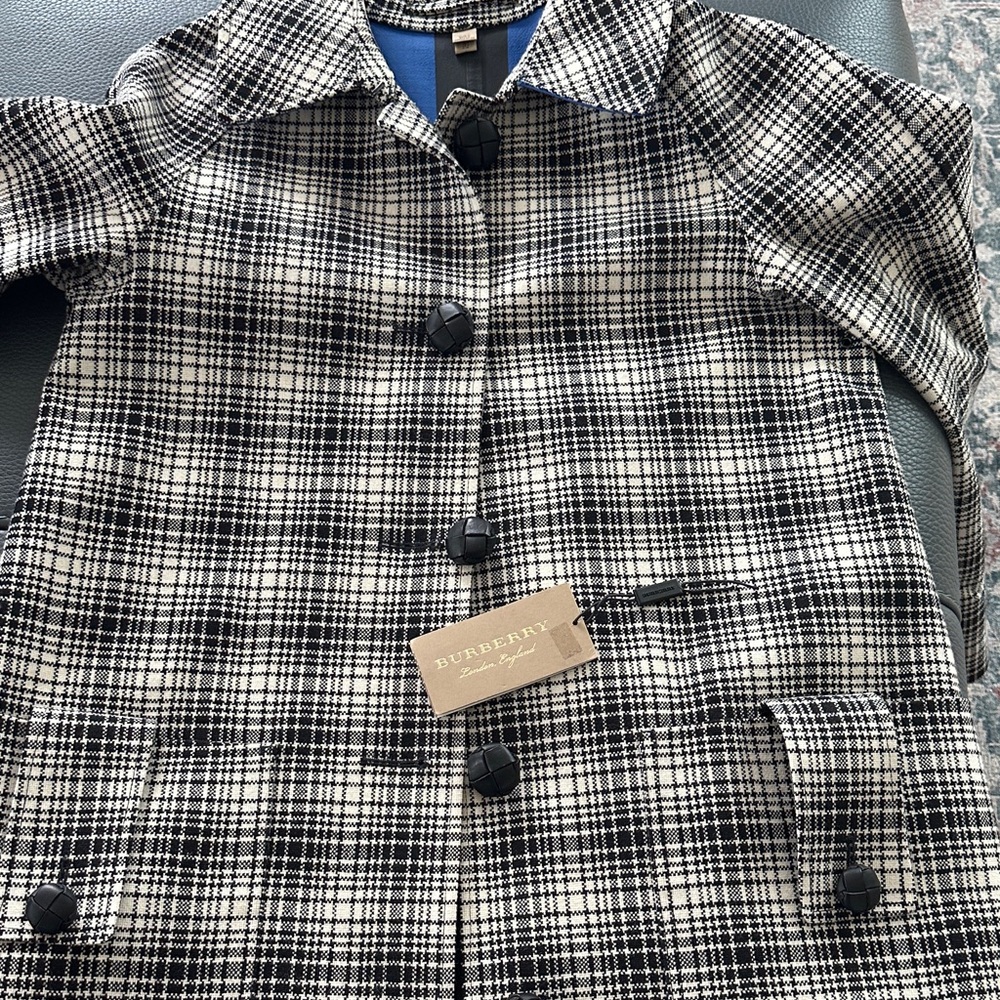 Burberry Monochrome Check Trench Coat